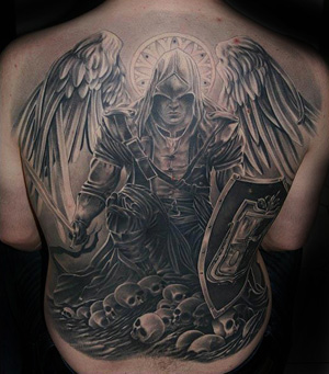 tatouage ange de la mort