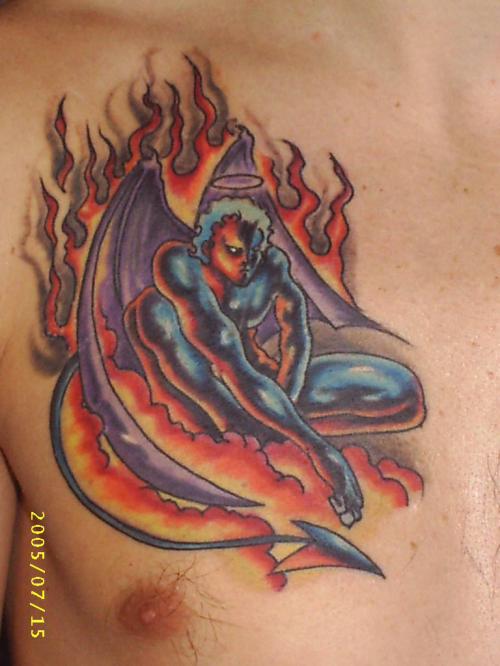 tatouage ange démon