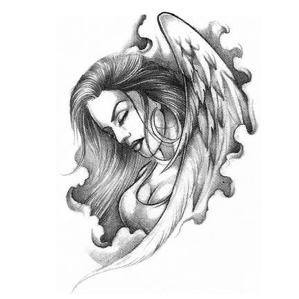 tatouage ange discret