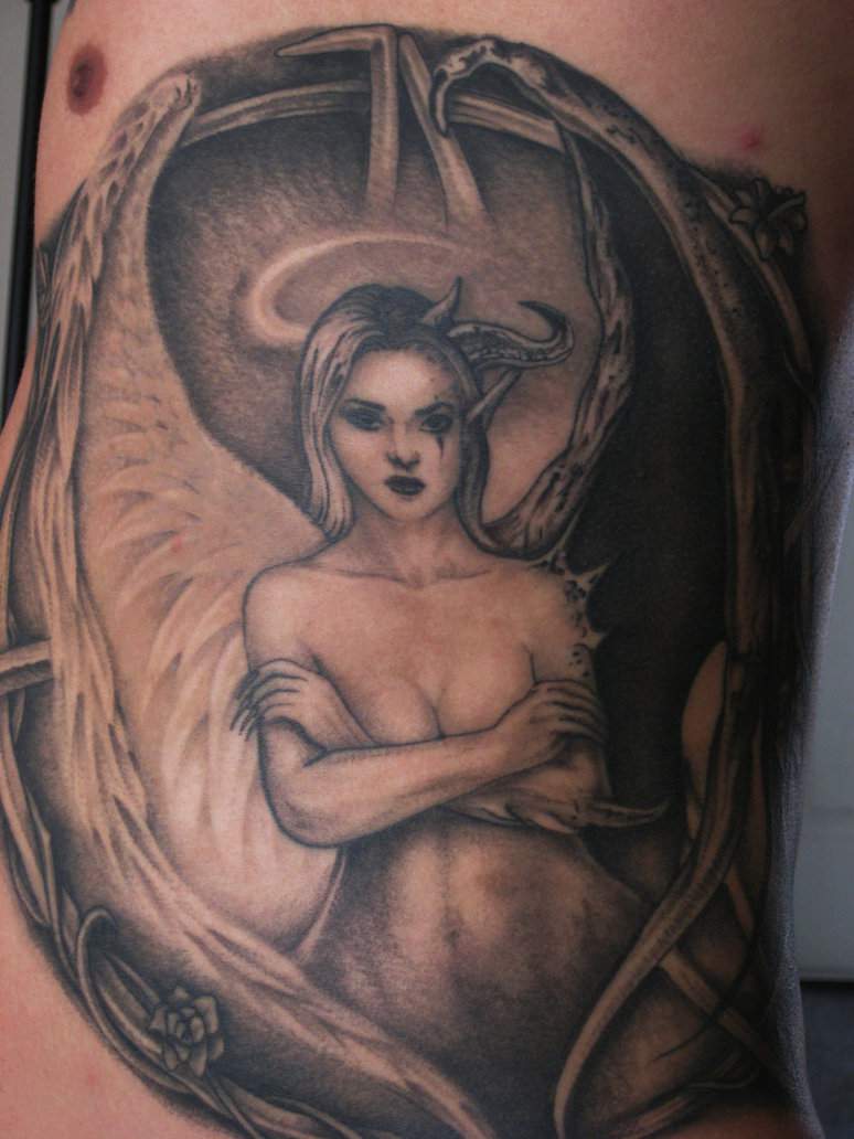 tatouage ange et démon