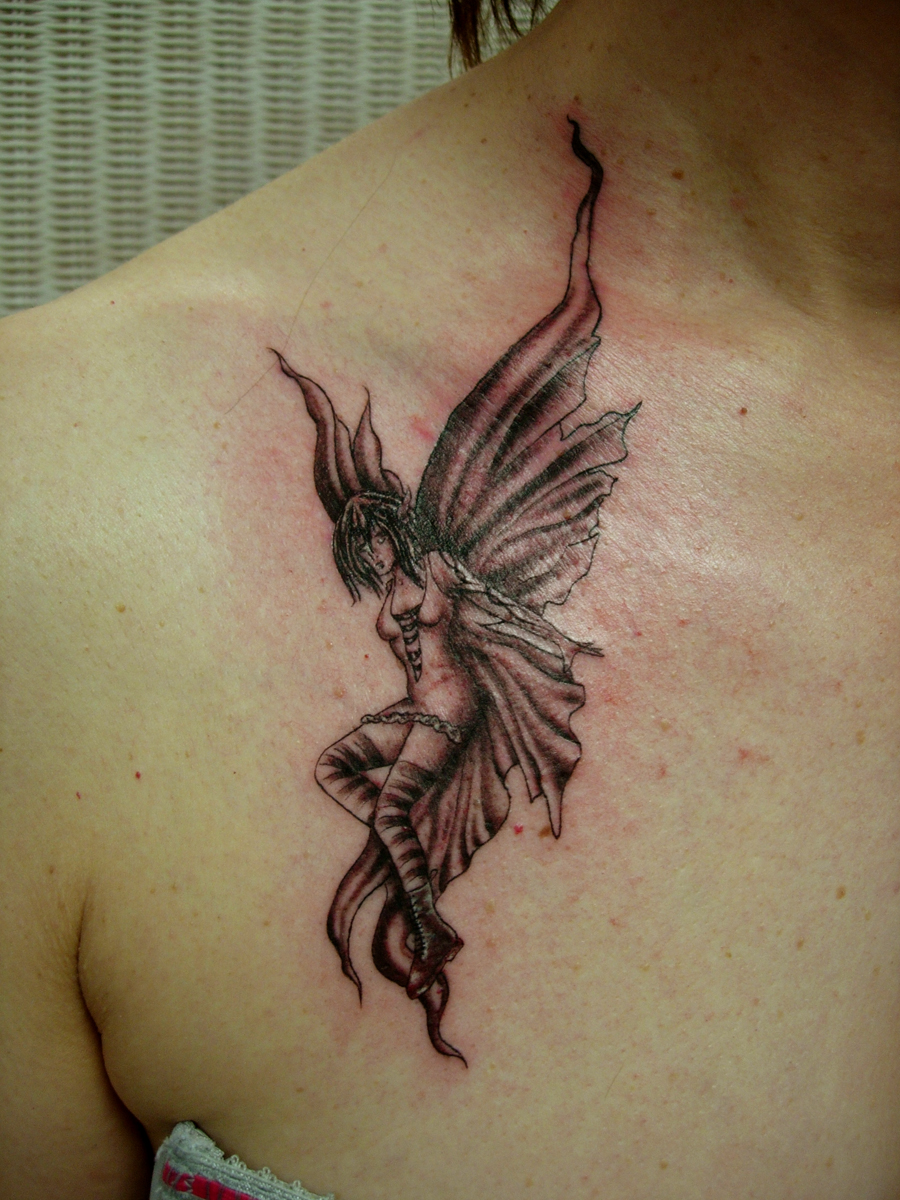 tatouage ange fee