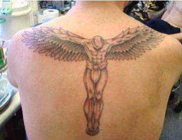 tatouage ange gardien beckham