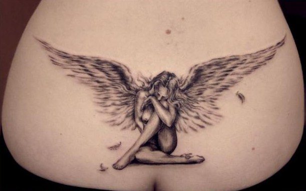 tatouage ange gothique