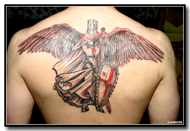 tatouage ange guerrier
