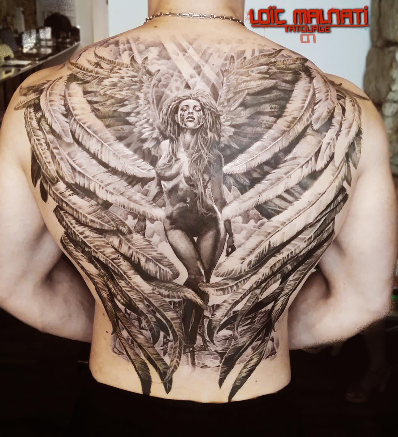 tatouage ange japonais