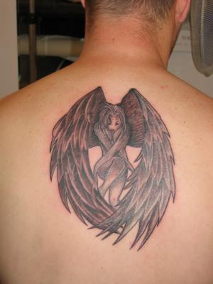 Tatouage ange manga