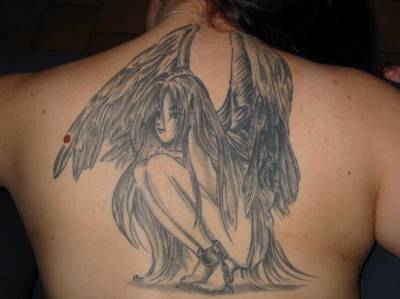tatouage ange manga