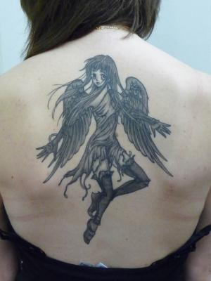 tatouage ange manga