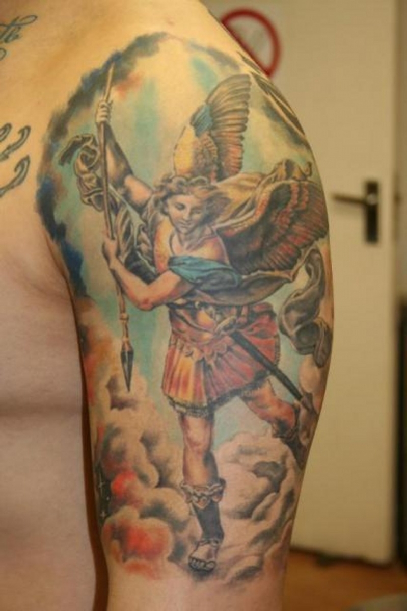 tatouage ange michael