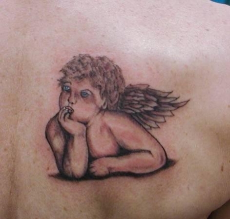tatouage ange mignon