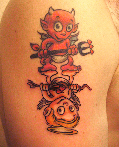 tatouage ange ou démon