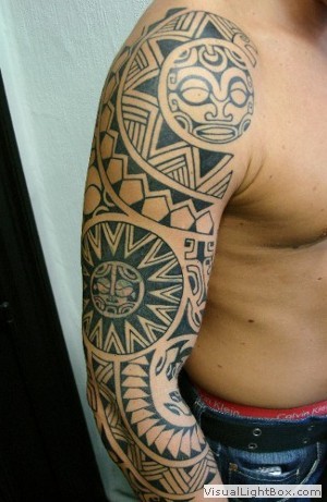 tatouage ange polynésien