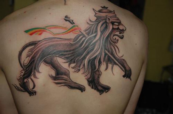 tatouage ange rasta