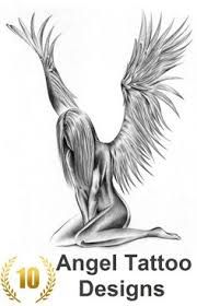 tatouage ange triste