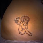 tatouage ange triste