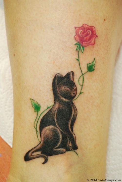 tatouage animaux chat