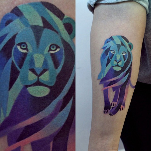 tatouage animaux couleur