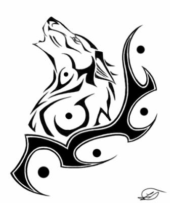 tatouage animaux tribal