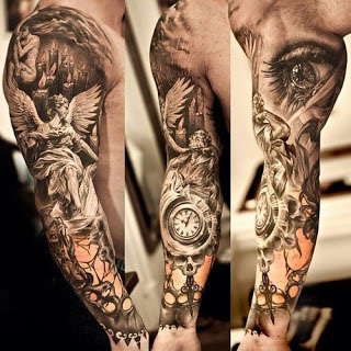 tatouage avant bras biker