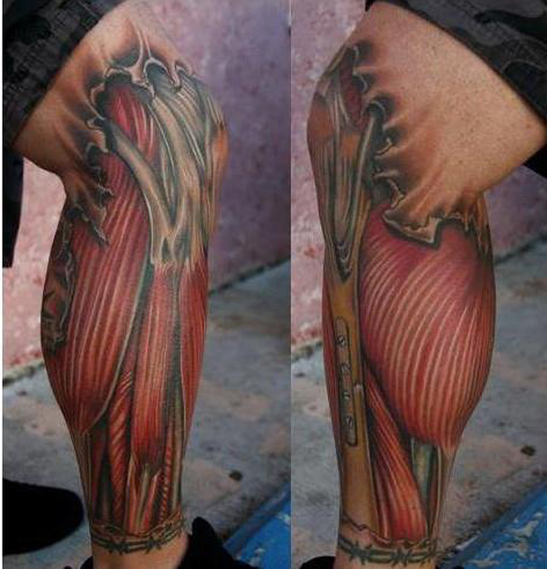 tatouage avant bras bionique