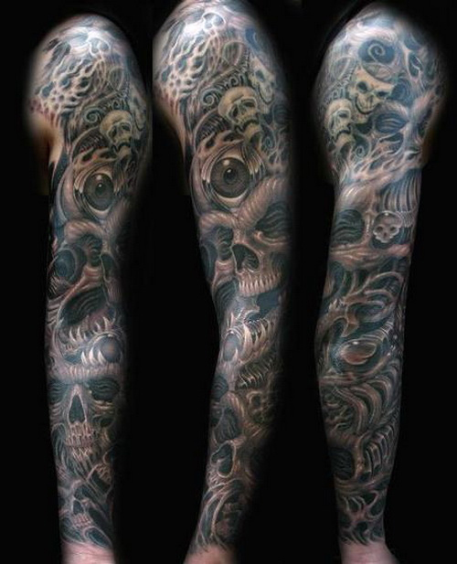 tatouage avant bras entier