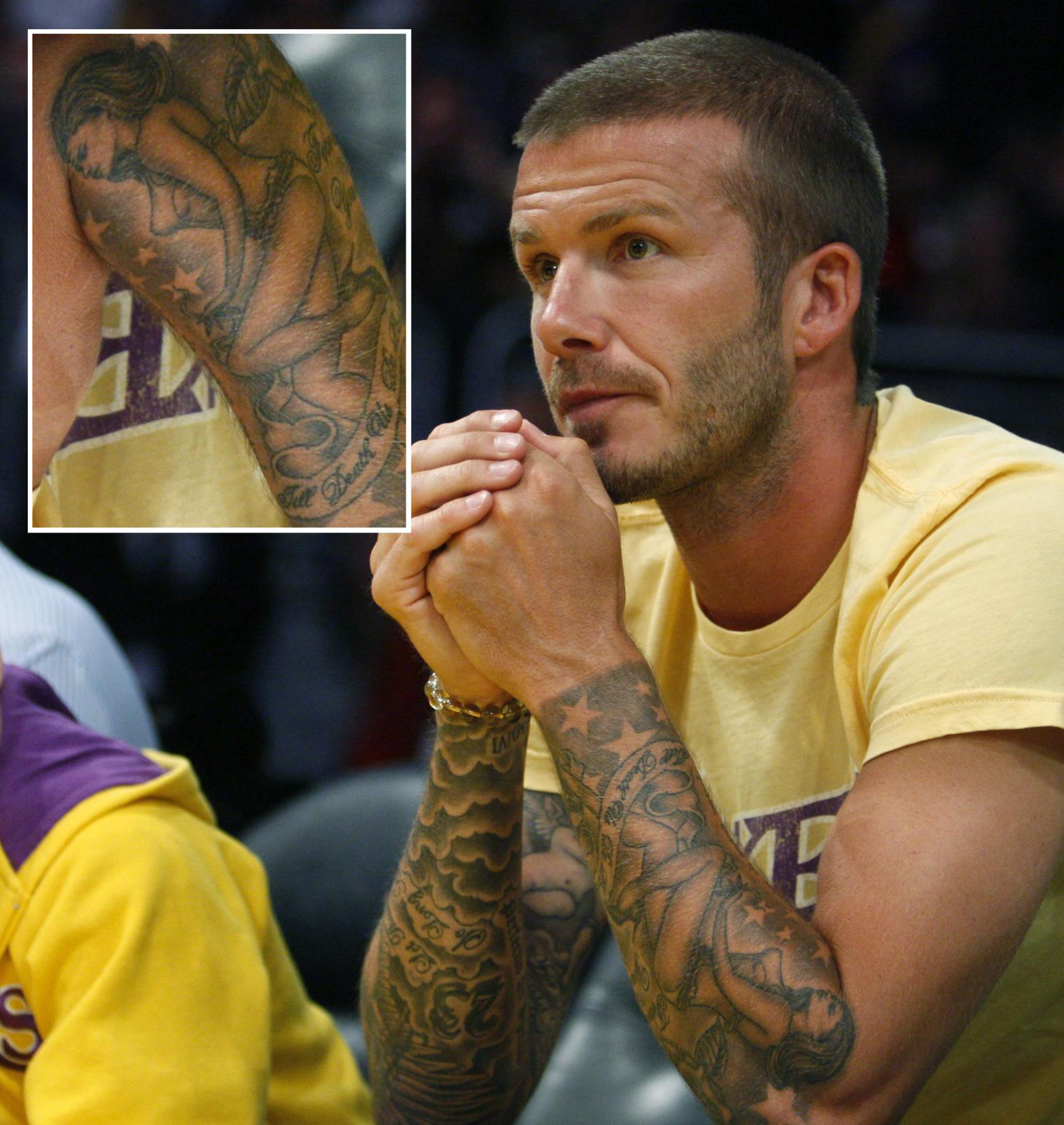 tatouage avant bras gauche david beckham