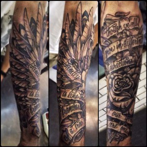 tatouage avant bras musique