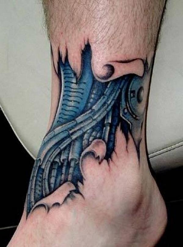 tatouage avant bras robot
