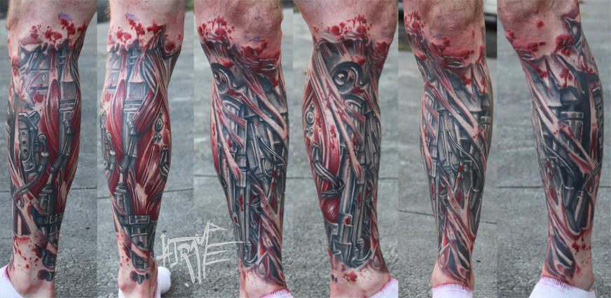 tatouage avant bras terminator