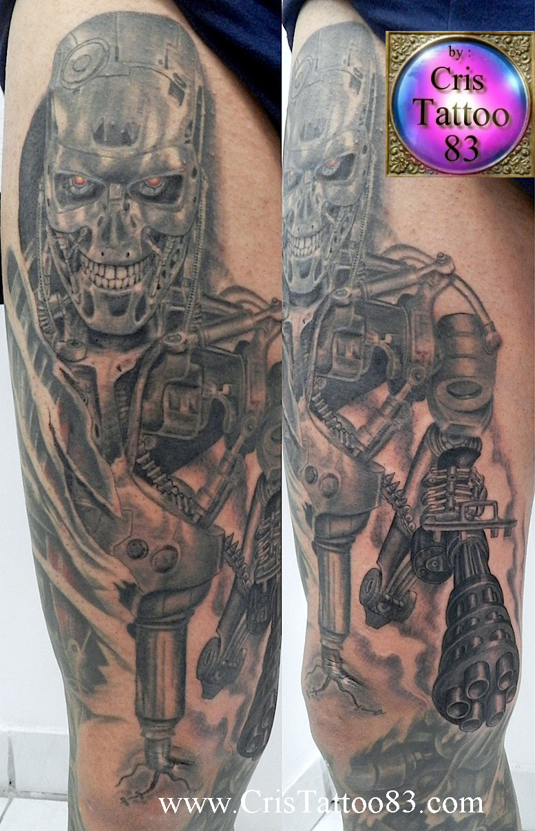 tatouage avant bras terminator