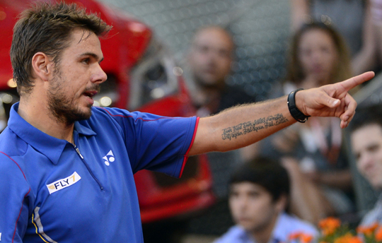 tatouage avant bras wawrinka