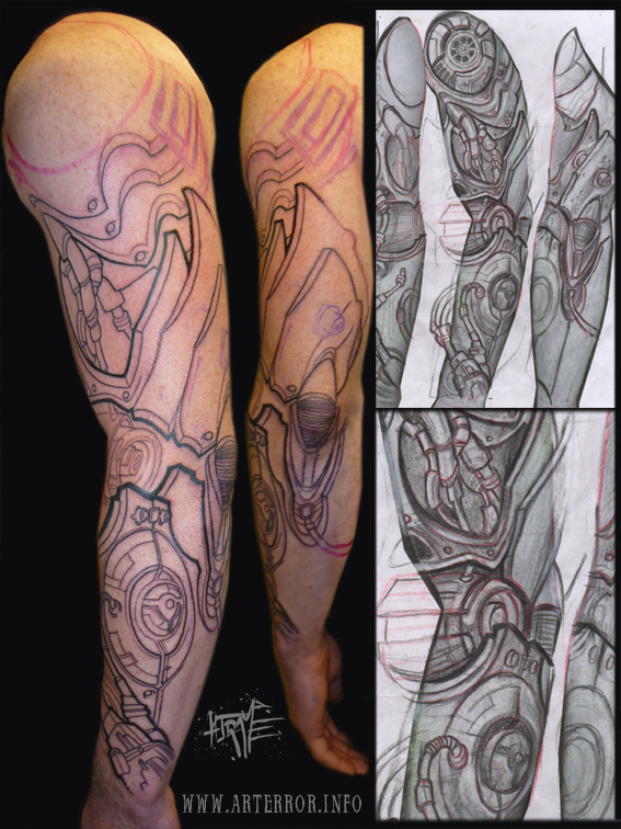 tatouage biomecanique bretagne