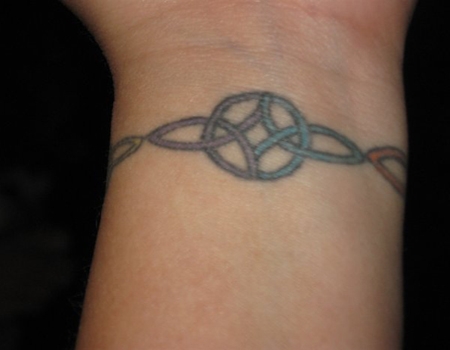 tatouage bracelet celtique poignet