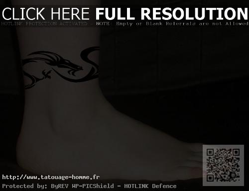 tatouage bracelet cheville homme
