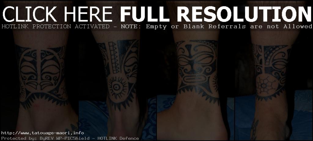 tatouage bracelet cheville homme