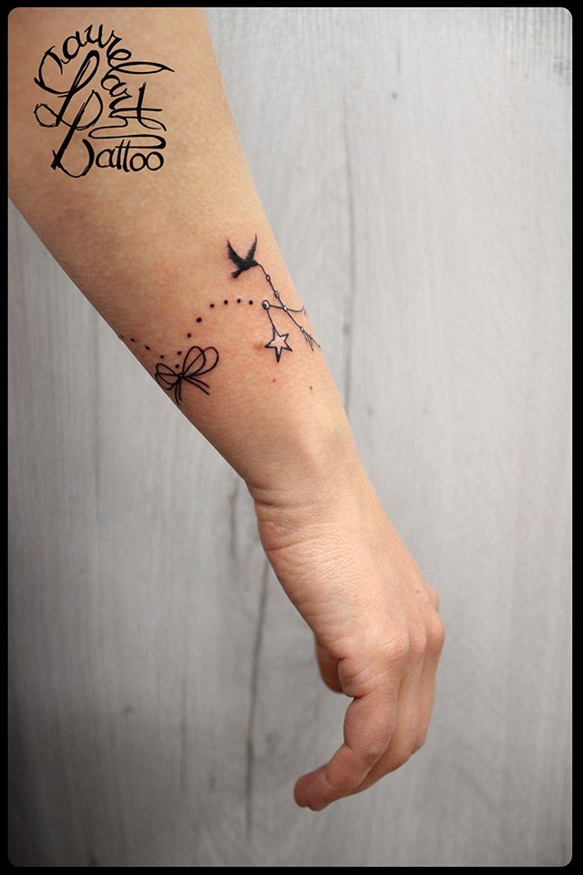 tatouage bracelet poignet prenom