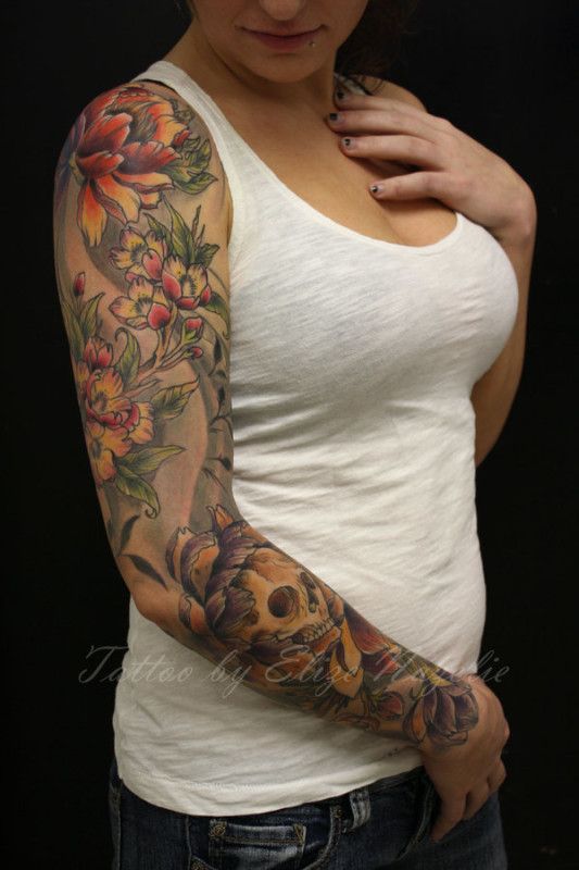 tatouage bras entier
