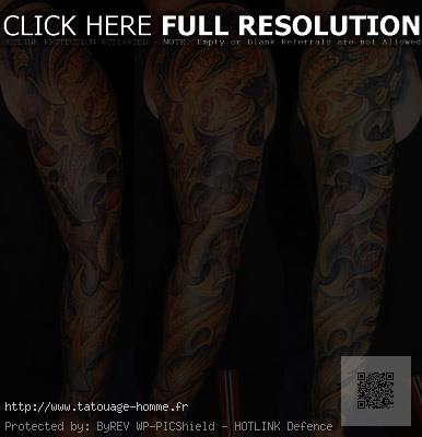 tatouage bras entier japonais