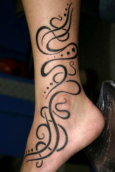 tatouage celtique cheville