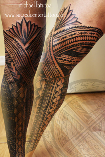 tatouage celtique jambe
