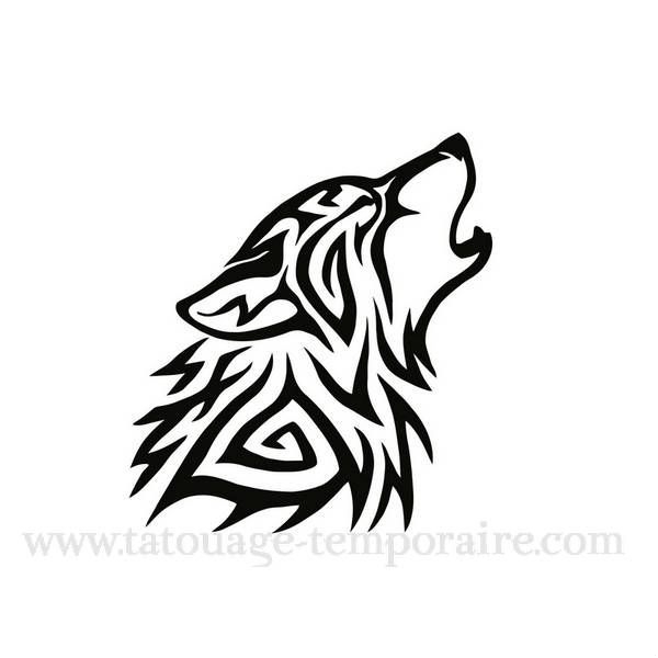 tatouage celtique loup