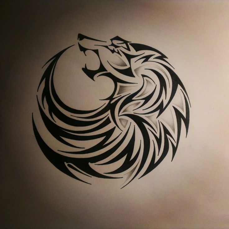 tatouage celtique loup