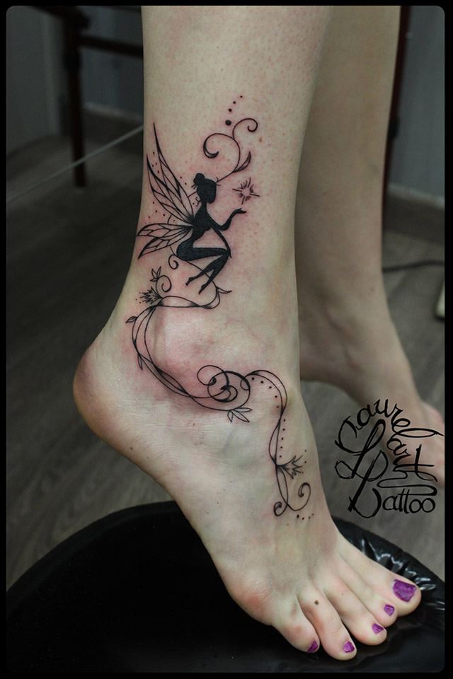 tatouage celtique pied