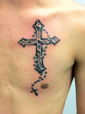 tatouage chapelet ventre