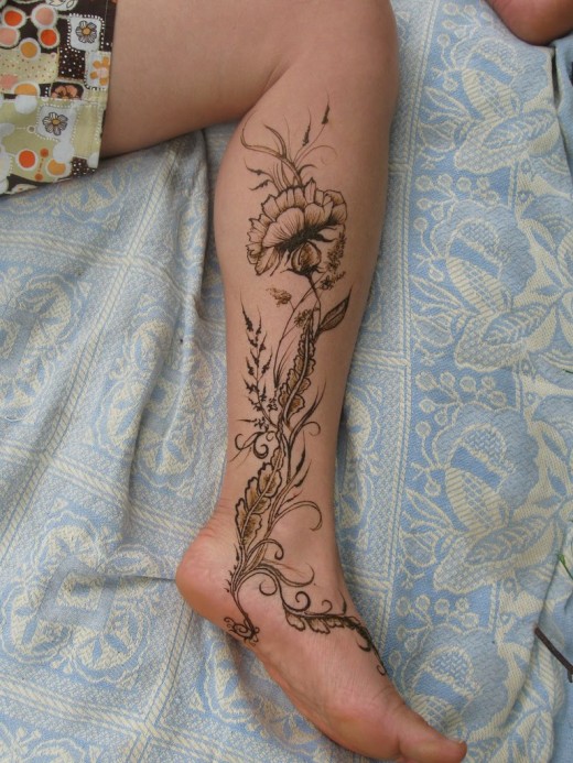 tatouage cheville mollet homme