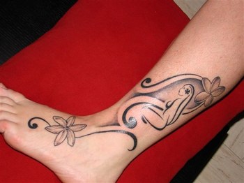 tatouage cheville pied beaute