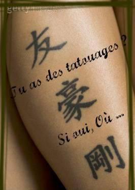 tatouage chinois omoplate