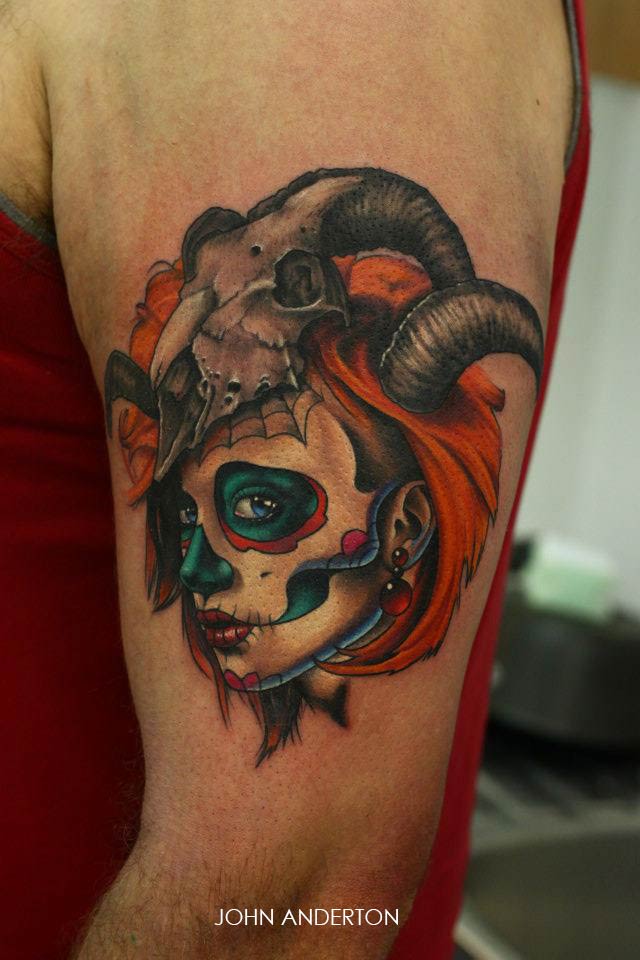 tatouage crane animaux