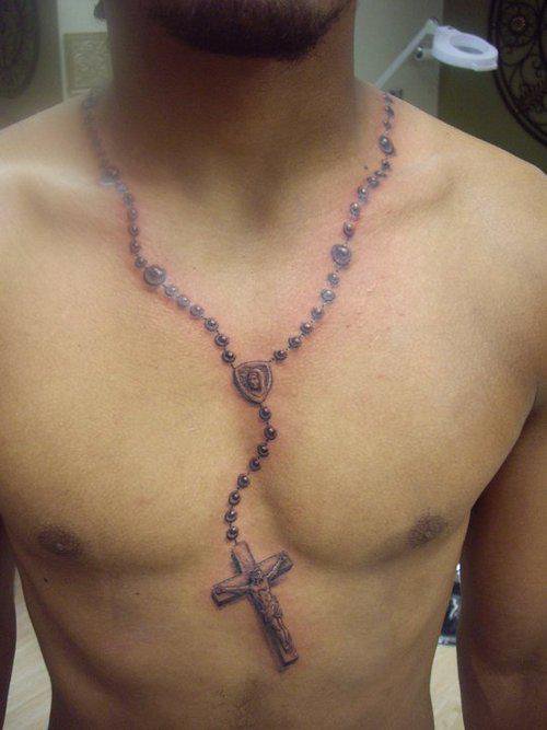 tatouage croix celtique nuque
