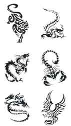 tatouage d'animaux tribal